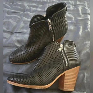 Rag & Bone | Black Perforated Margot Boots Sz 39